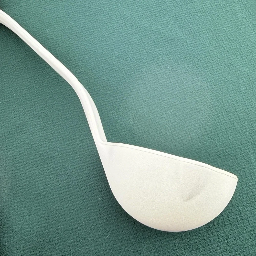 Vtg‎ Rubbermaid Ladle 1975 White Nylon Plastic Heavy Duty Double Spout Dipper N